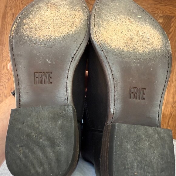 Frye Billy Short Western Leather Bootie in Black - Picture 6 of 6